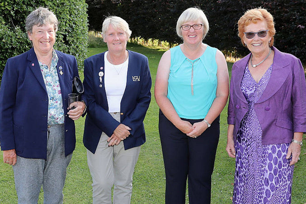 The first four winners of the British Open (l-r) Vivienne Saunders, Trish Wilson, Janet Melville and Jenny Lee Smith.